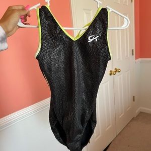 GK Elite Black and Neon Leotard